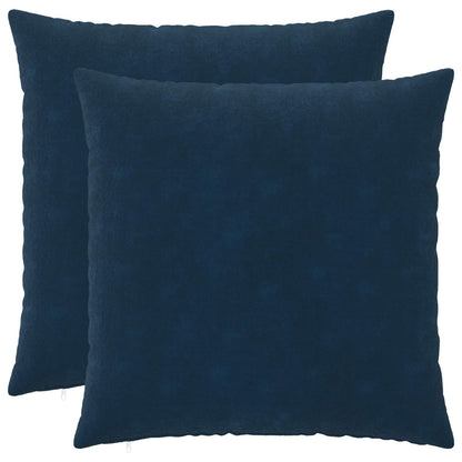 vidaXL Cushion with Pillow HEERLEN 2 pcs Blue Microfiber Fleece