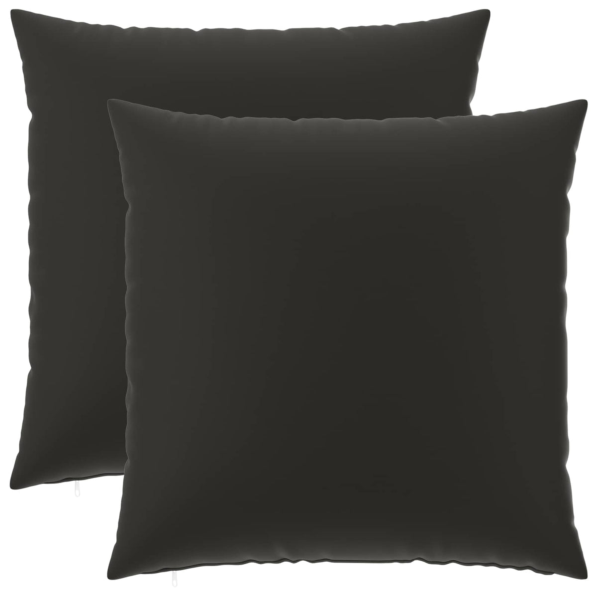 vidaXL Cushion with Pillow HEERLEN 2 pcs Black Polyester