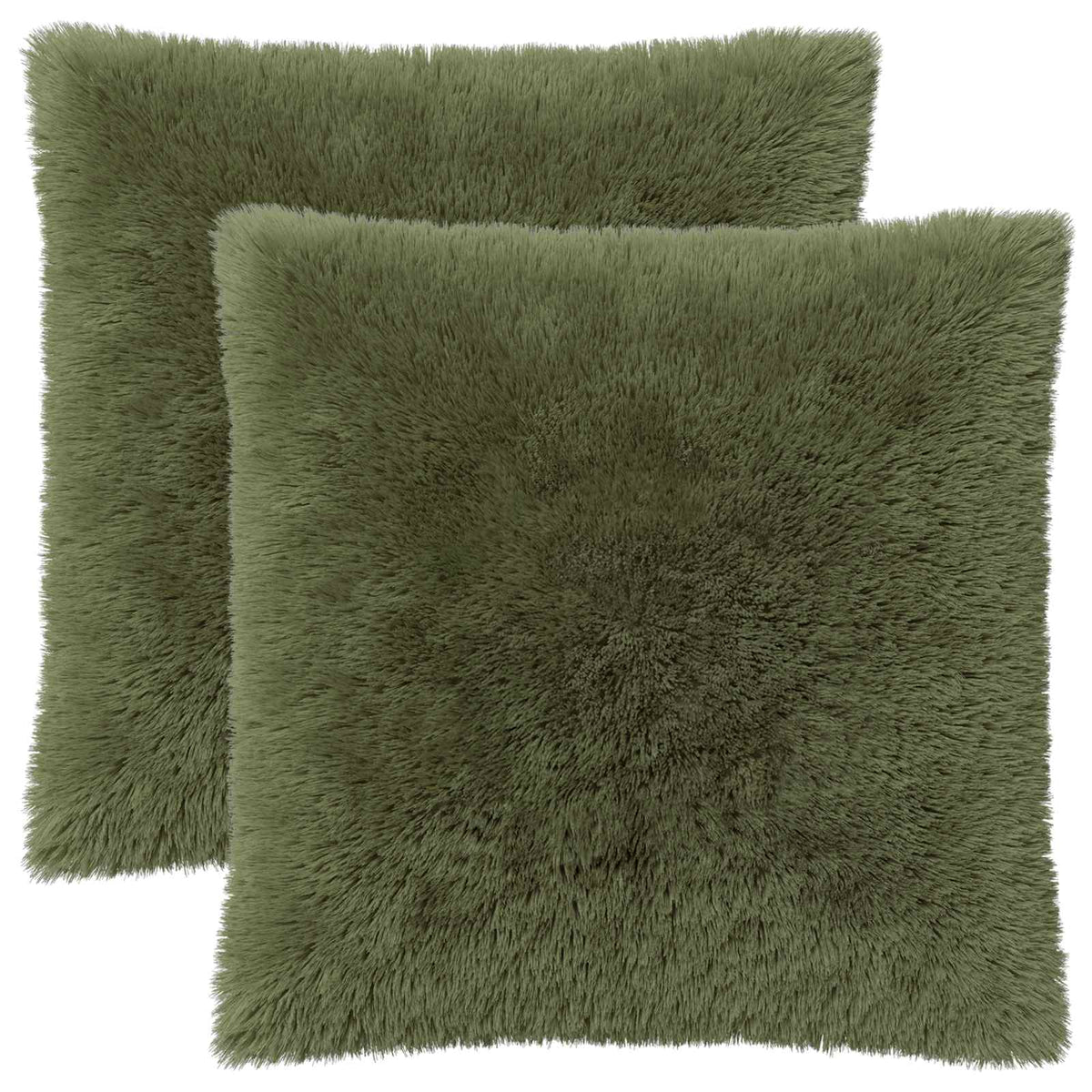 vidaXL Cushion with Pillow HEERLEN 2 pcs Green PV Fleece