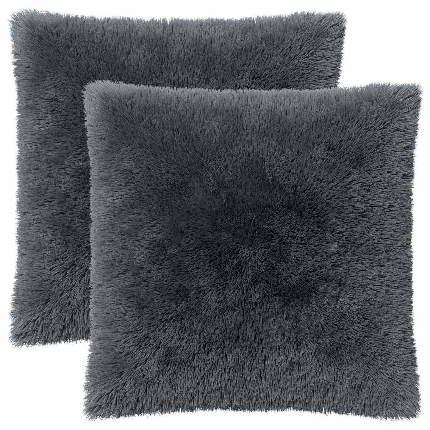 vidaXL Cushion with Pillow HEERLEN 2 pcs Anthracite PV Fleece