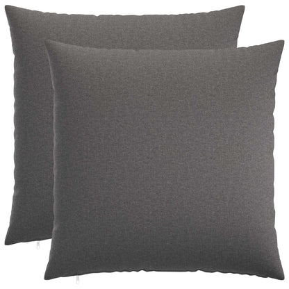 vidaXL Cushion with Pillow HEERLEN 2 pcs Light Grey Fabric