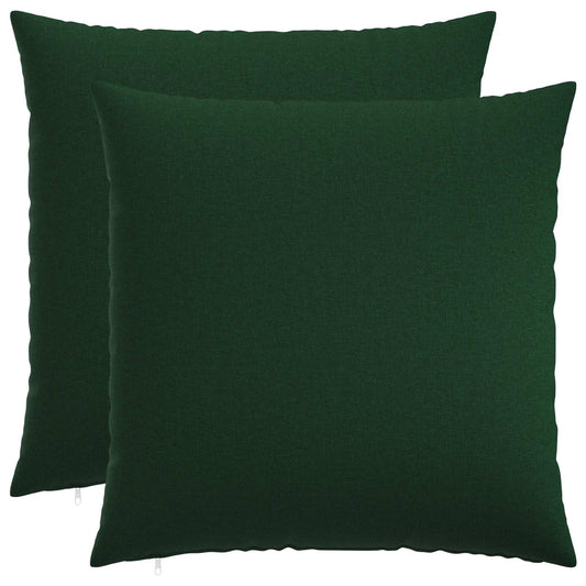 vidaXL Cushion with Pillow HEERLEN 2 pcs Dark Green Fabric