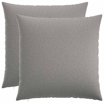 vidaXL Cushion with Pillow HEERLEN 2 pcs Cloud Grey Fabric