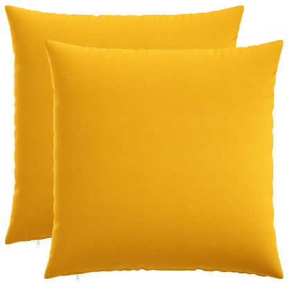 vidaXL Cushion with Pillow HEERLEN 2 pcs Light Yellow Fabric