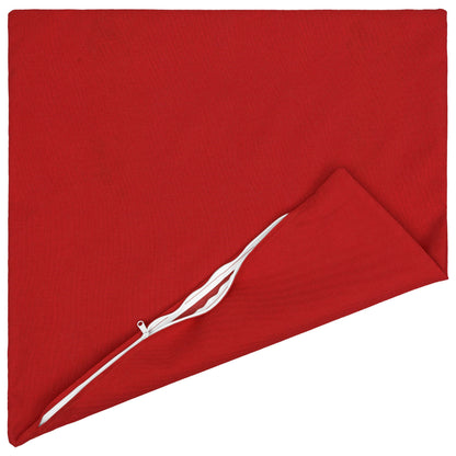 vidaXL Cushion with Pillow HEERLEN 2 pcs Red Fabric