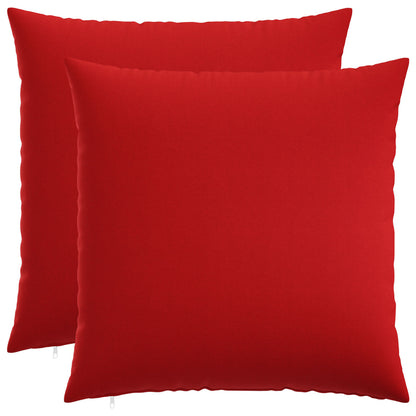 vidaXL Cushion with Pillow HEERLEN 2 pcs Red Fabric