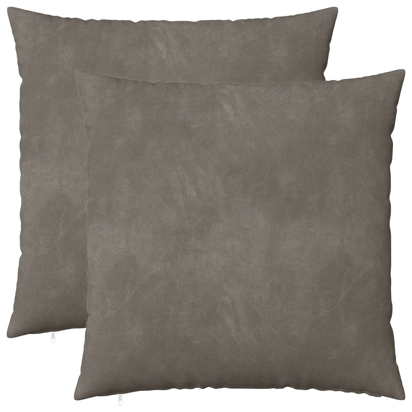 vidaXL Cushion with Pillow HEERLEN 2 pcs Light Grey Velvet