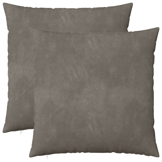 vidaXL Cushion with Pillow HEERLEN 2 pcs Light Grey Velvet