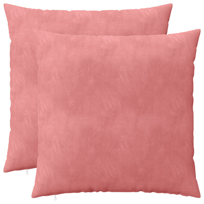 vidaXL Cushion with Pillow HEERLEN 2 pcs Pink Velvet