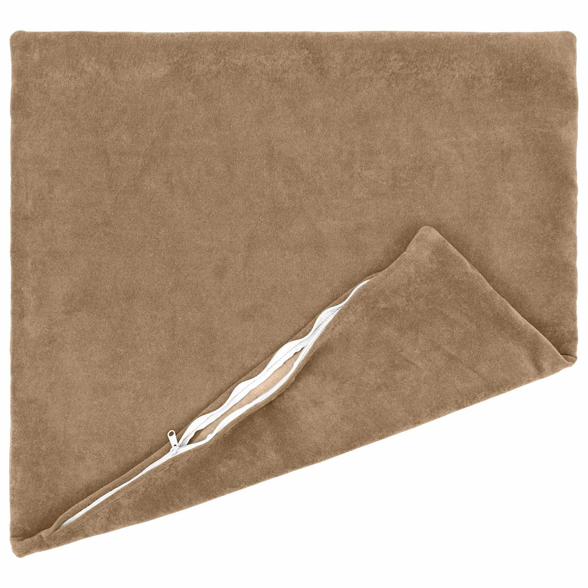 vidaXL Cushion with Pillow HEERLEN 2 pcs Taupe Microfiber Fleece