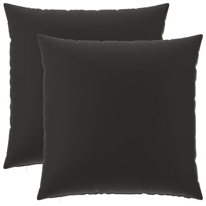 vidaXL Cushion with Pillow HEERLEN 2 pcs Black Polyester