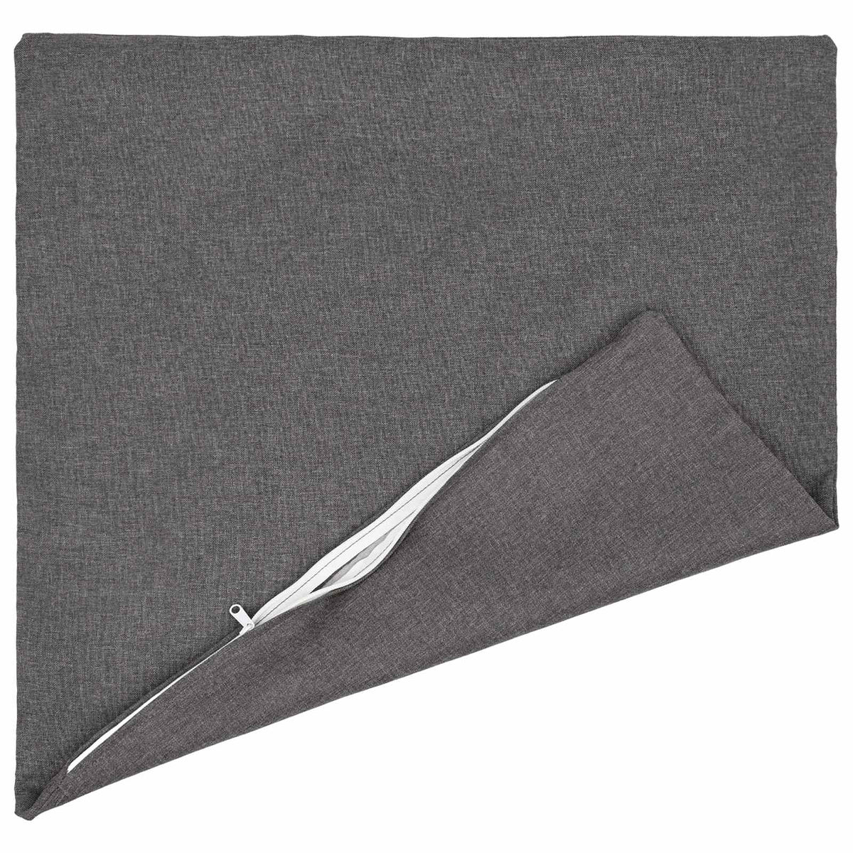 vidaXL Cushion with Pillow HEERLEN 2 pcs Light Grey Fabric