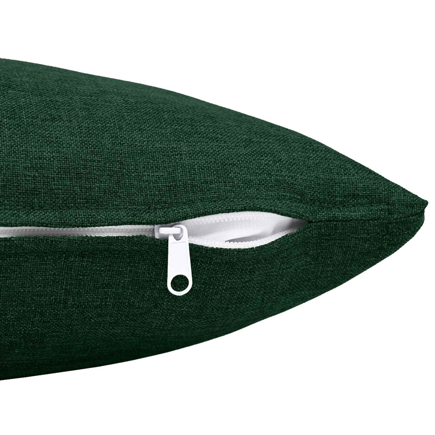 vidaXL Cushion with Pillow HEERLEN 2 pcs Dark Green Fabric