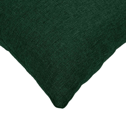 vidaXL Cushion with Pillow HEERLEN 2 pcs Dark Green Fabric