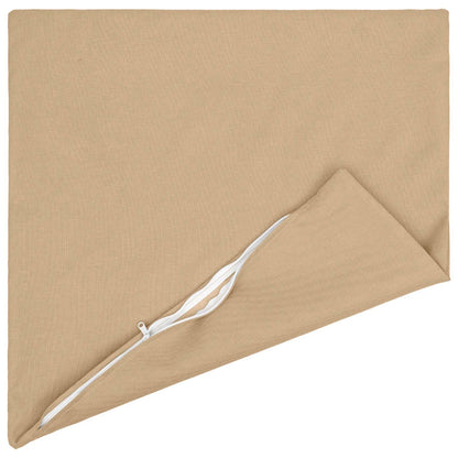 vidaXL Cushion with Pillow HEERLEN 2 pcs Cream Fabric