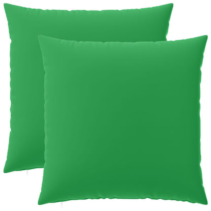 vidaXL Cushion with Pillow HEERLEN 2 pcs Green Polyester