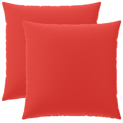 vidaXL Cushion with Pillow HEERLEN 2 pcs Red Polyester