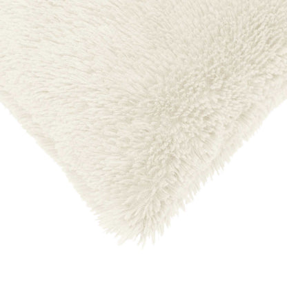 vidaXL Cushion with Pillow HEERLEN 2 pcs White PV Fleece