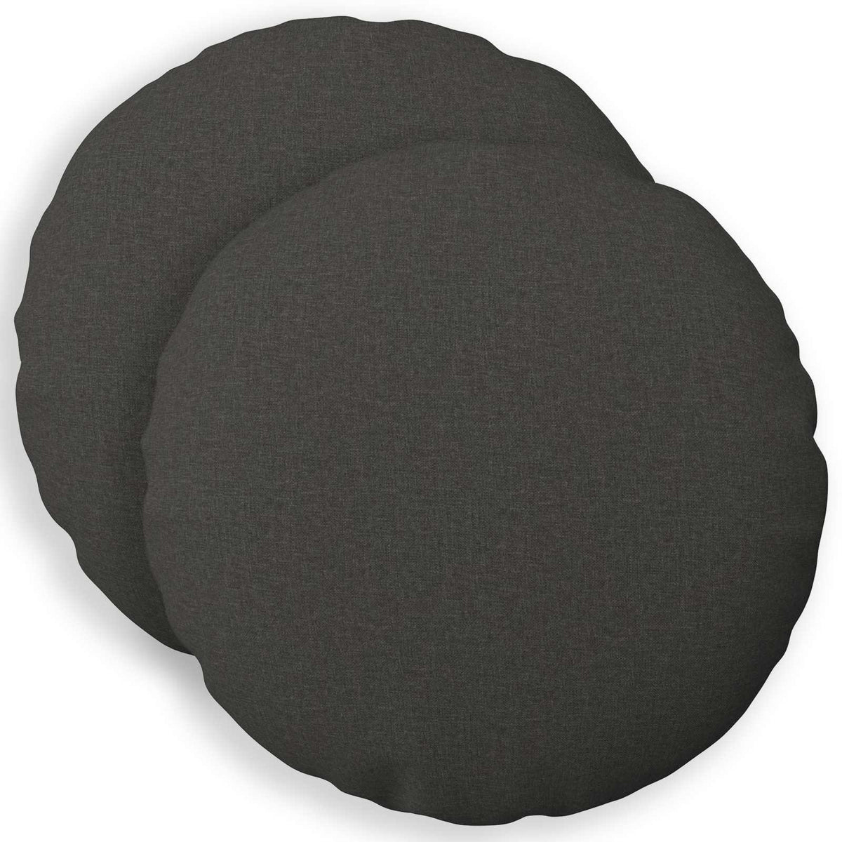 vidaXL Cushion with Pillow HEERLEN 2 pcs Dark Grey Fabric