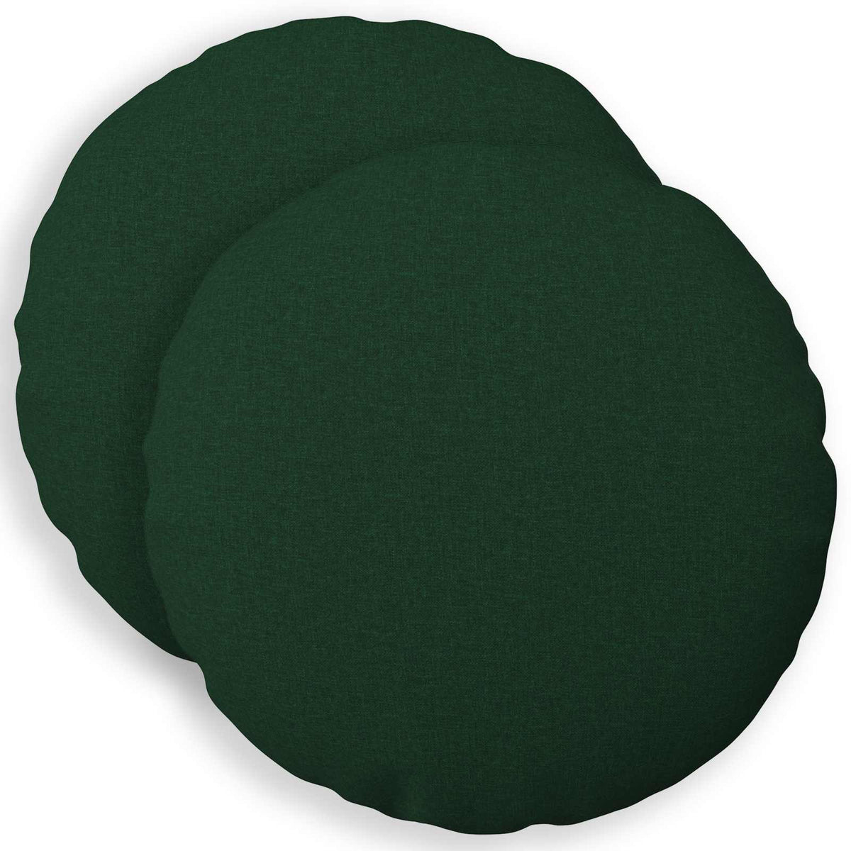 vidaXL Cushion with Pillow HEERLEN 2 pcs Dark Green Fabric