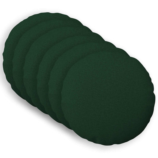vidaXL Cushion with Pillow HEERLEN 6 pcs Dark Green Fabric