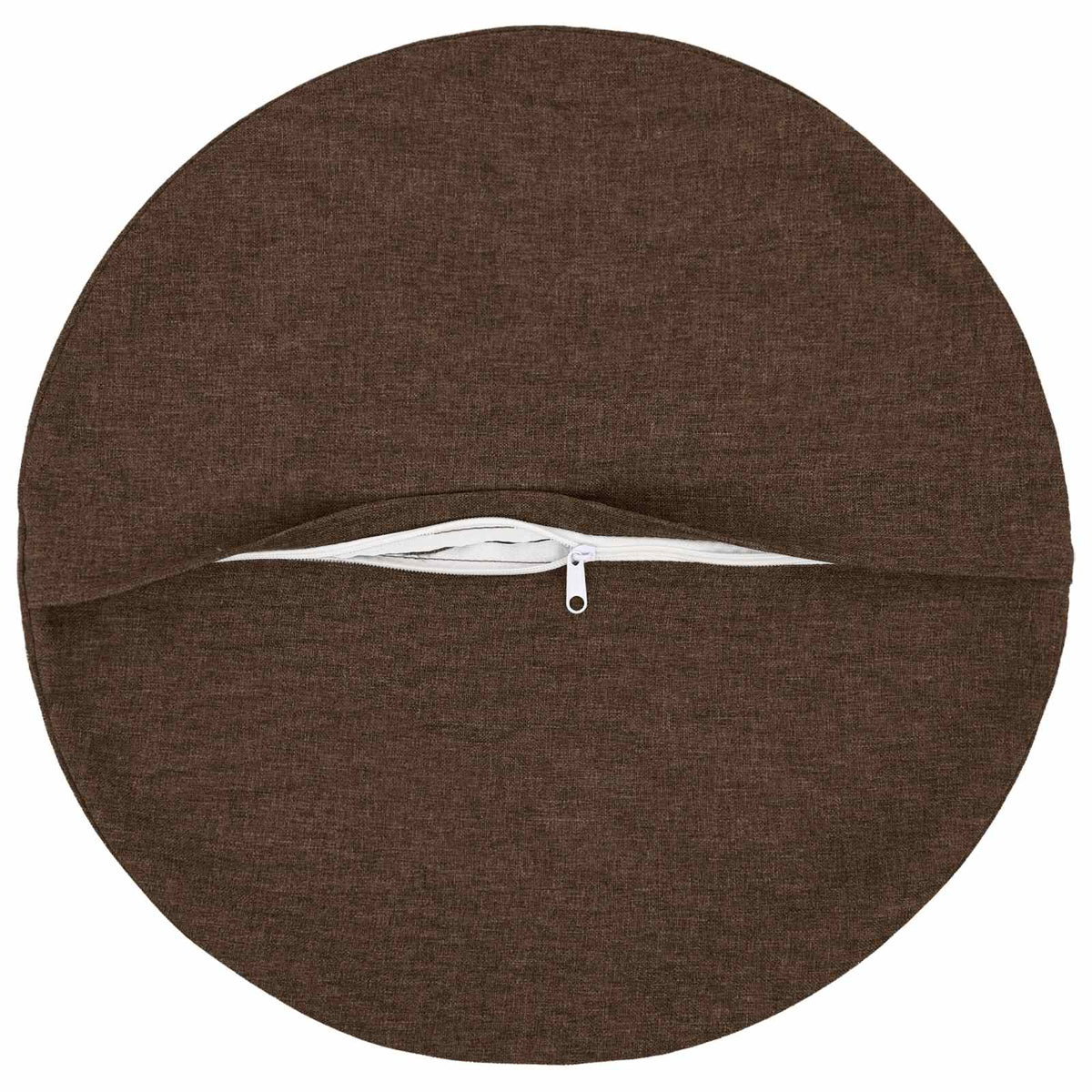 vidaXL Cushion with Pillow HEERLEN 2 pcs Brown Fabric