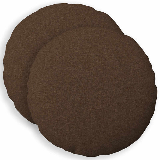 vidaXL Cushion with Pillow HEERLEN 2 pcs Brown Fabric