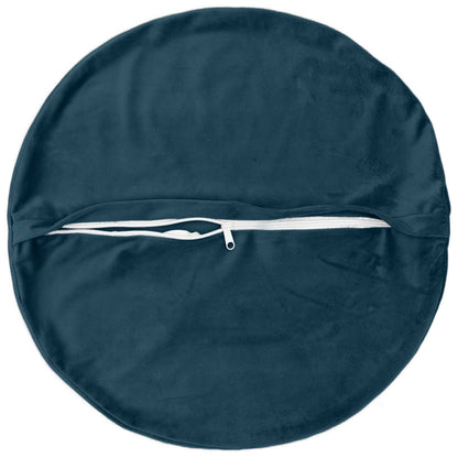 vidaXL Cushion with Pillow HEERLEN 2 pcs Blue Velvet
