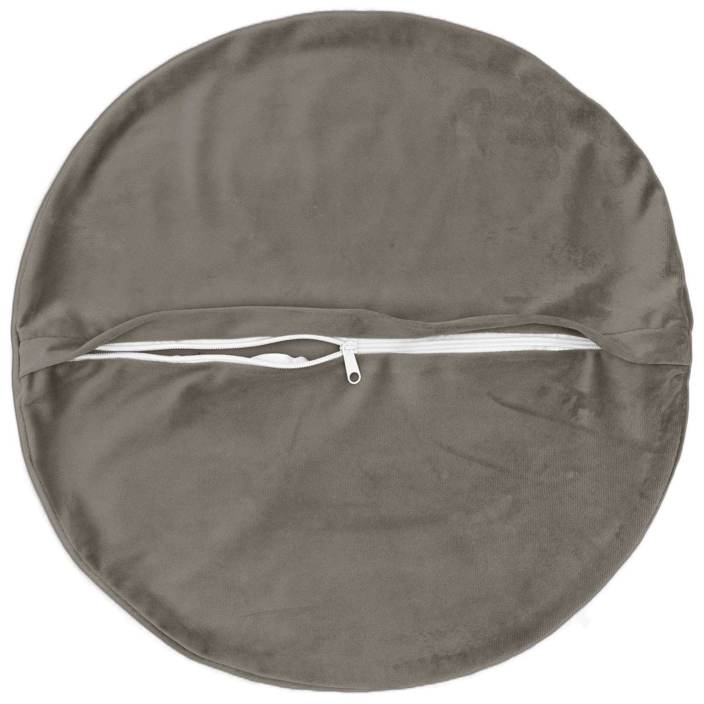 vidaXL Cushion with Pillow HEERLEN 2 pcs Light Grey Velvet