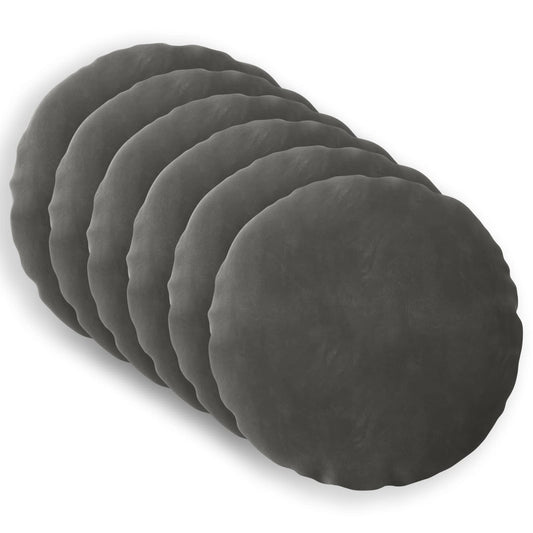 vidaXL Cushion with Pillow HEERLEN 6 pcs Dark Grey Velvet