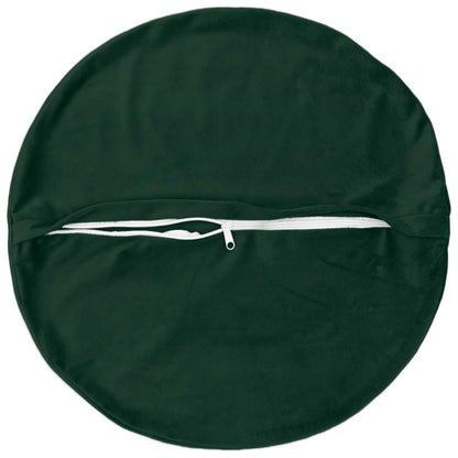 vidaXL Cushion with Pillow HEERLEN 2 pcs Dark Green Velvet