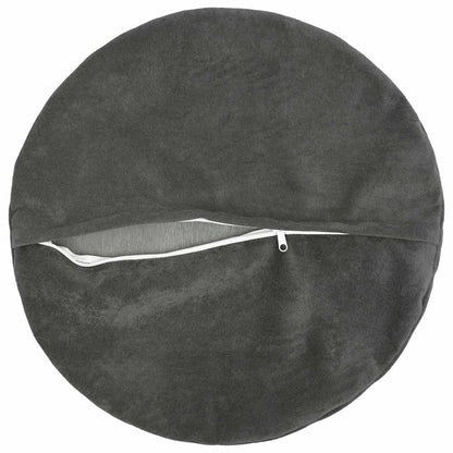 vidaXL Cushion with Pillow HEERLEN 2 pcs Anthracite Microfiber Fleece