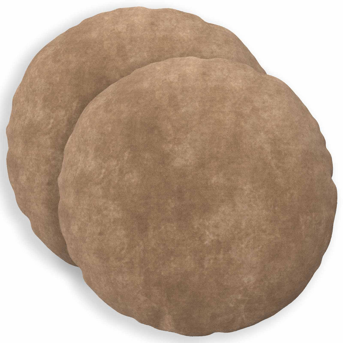 vidaXL Cushion with Pillow HEERLEN 2 pcs Taupe Microfiber Fleece