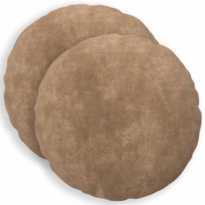 vidaXL Cushion with Pillow HEERLEN 2 pcs Taupe Microfiber Fleece