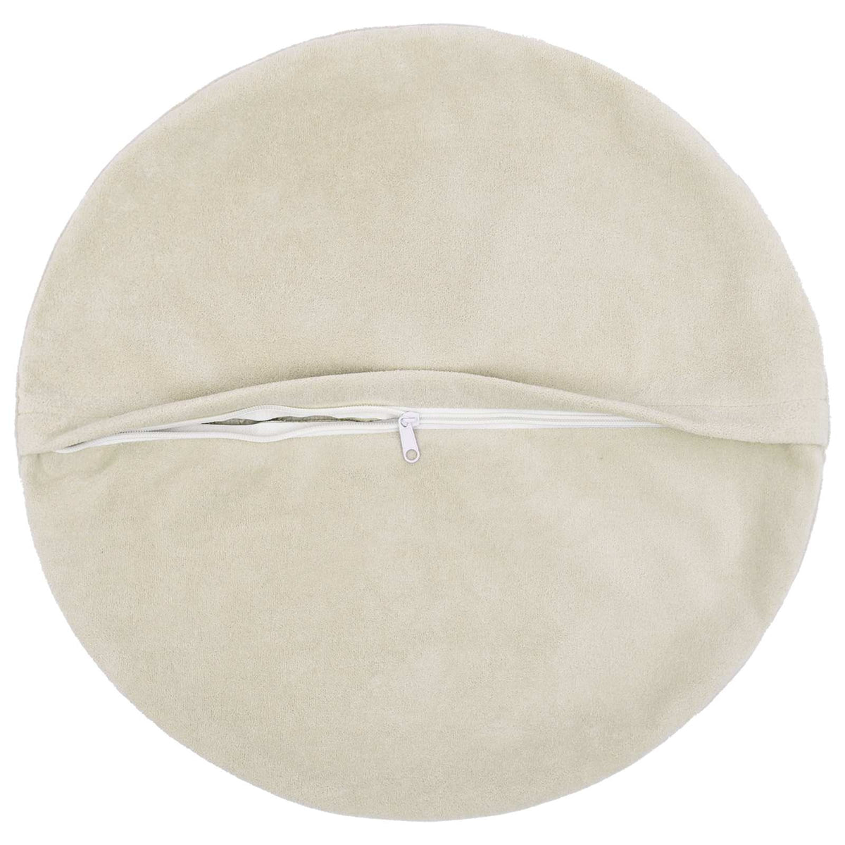 vidaXL Cushion with Pillow HEERLEN 2 pcs Cream Microfiber Fleece
