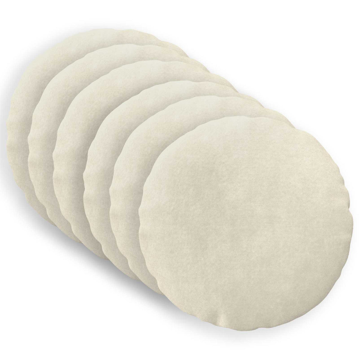 vidaXL Cushion with Pillow HEERLEN 6 pcs Cream Microfiber Fleece