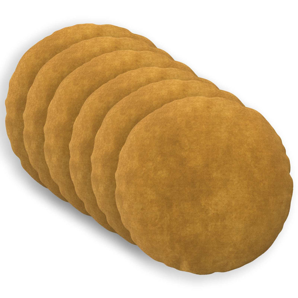vidaXL Cushion with Pillow HEERLEN 6 pcs Yellow Microfiber Fleece