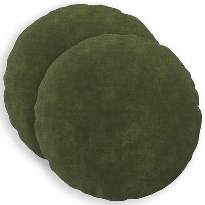 vidaXL Cushion with Pillow HEERLEN 2 pcs Green Microfiber Fleece