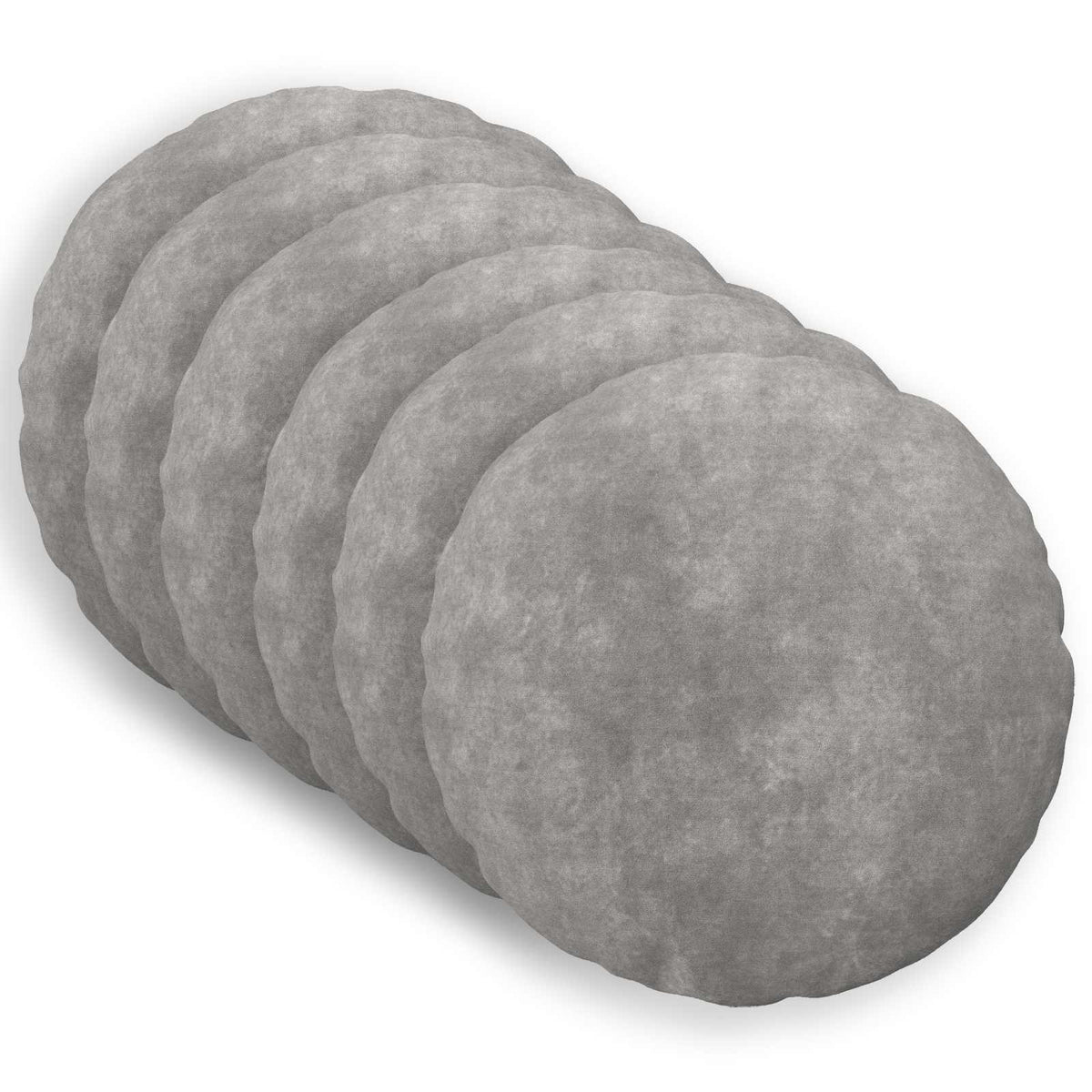 vidaXL Cushion with Pillow HEERLEN 6 pcs Light Grey Microfiber Fleece
