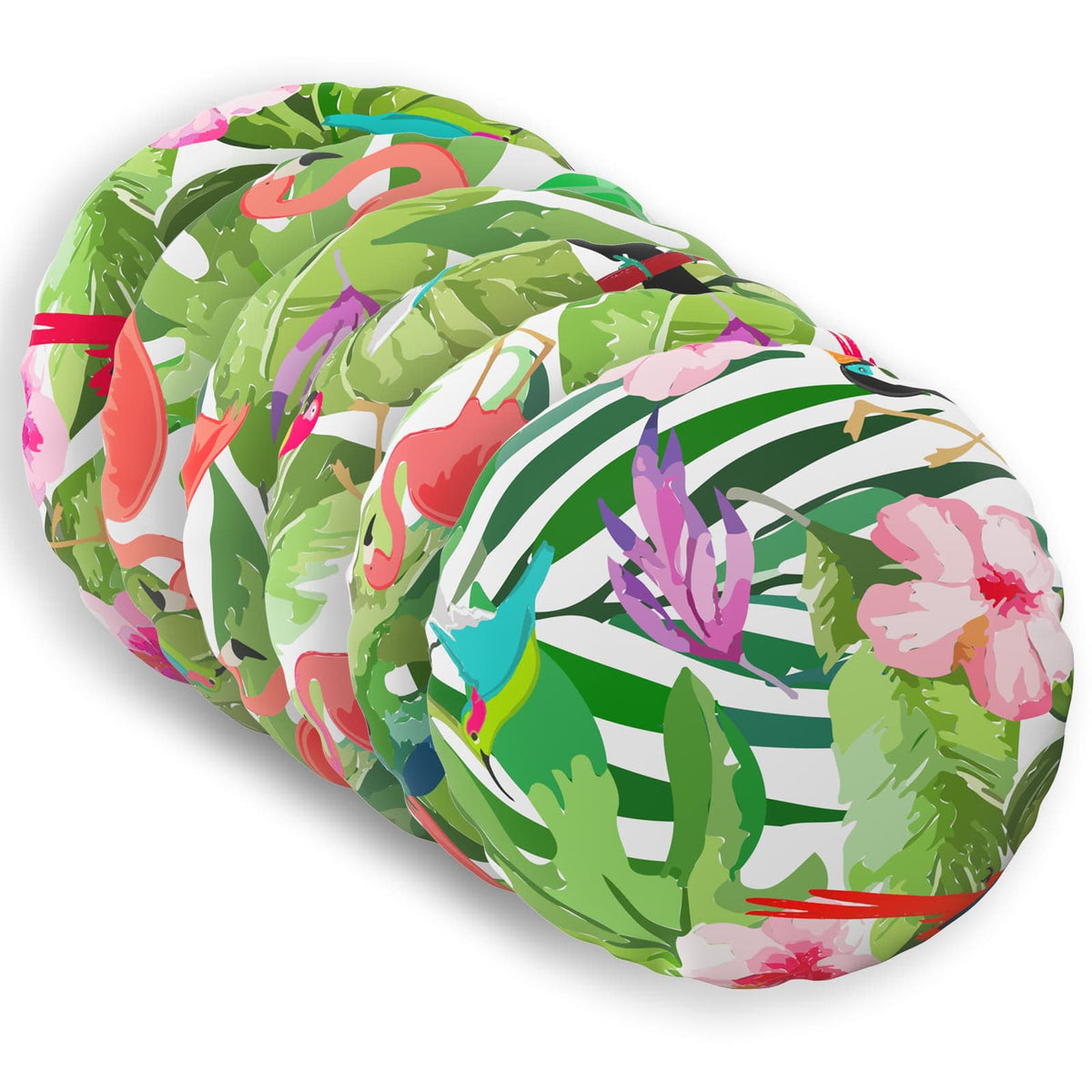 vidaXL Cushion with Pillow HEERLEN 6 pcs Multicolour Polyester