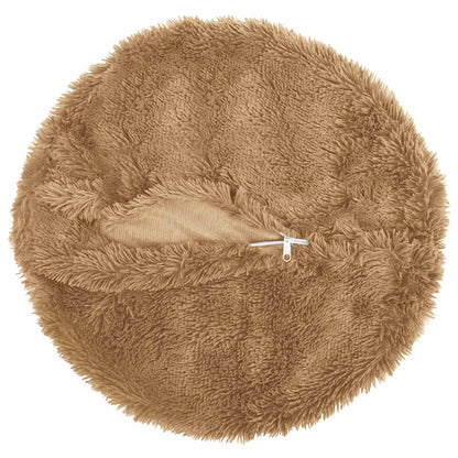 vidaXL Cushion with Pillow HEERLEN 2 pcs Taupe PV Fleece