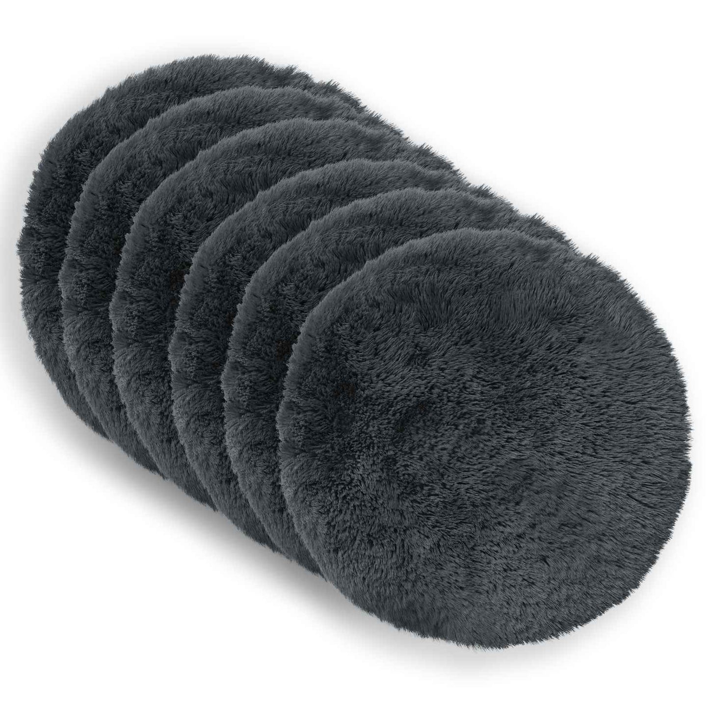 vidaXL Cushion with Pillow HEERLEN 2 pcs Anthracite PV Fleece