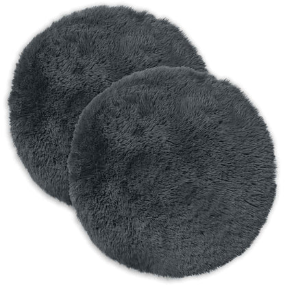 vidaXL Cushion with Pillow HEERLEN 6 pcs Anthracite PV Fleece