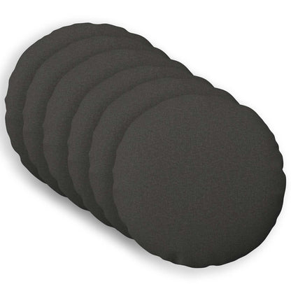 vidaXL Cushion with Pillow HEERLEN 6 pcs Dark Grey Fabric