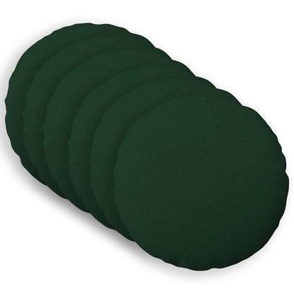 vidaXL Cushion with Pillow HEERLEN 6 pcs Dark Green Fabric