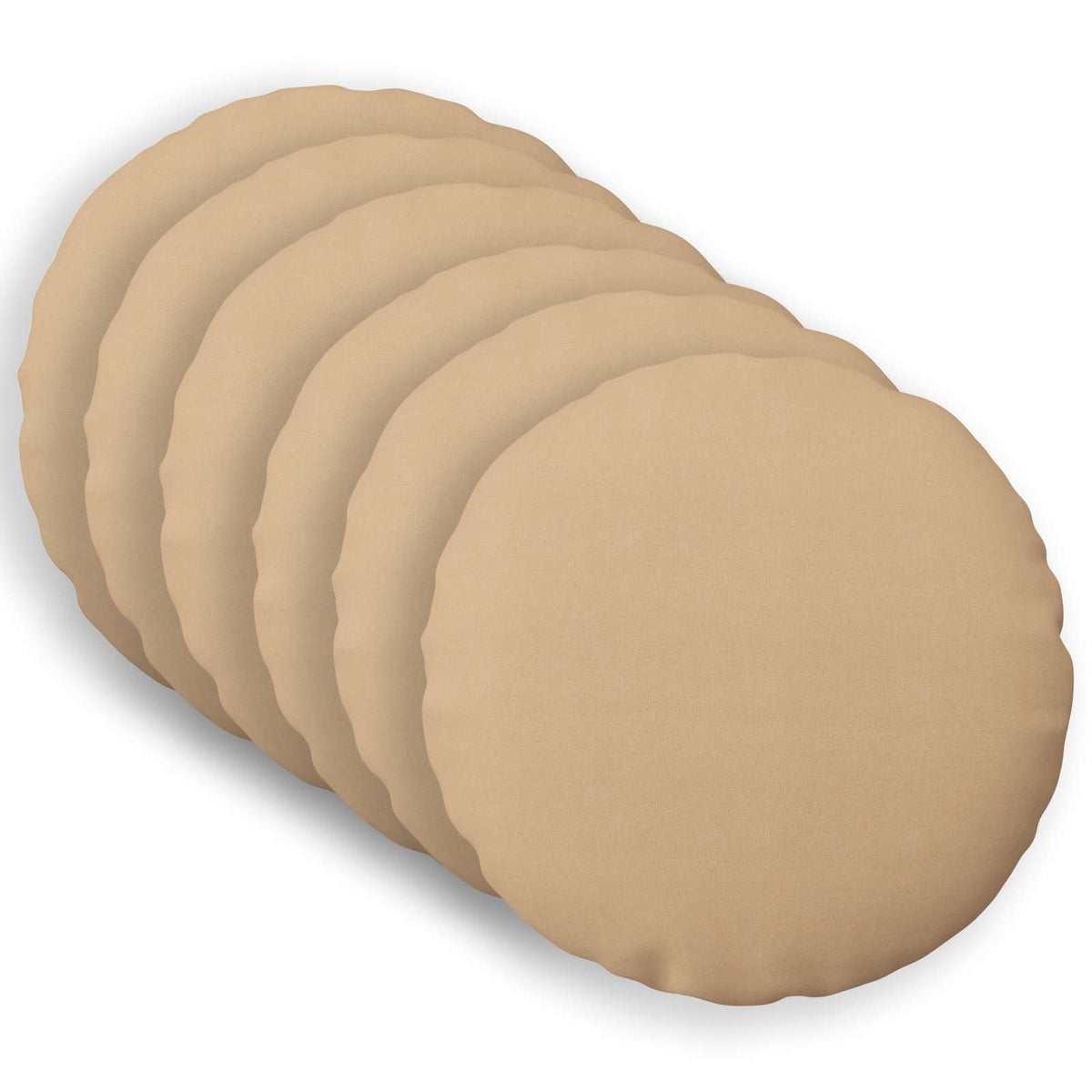 vidaXL Cushion with Pillow HEERLEN 6 pcs Cream Fabric