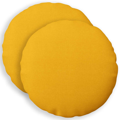 vidaXL Cushion with Pillow HEERLEN 2 pcs Light Yellow Fabric