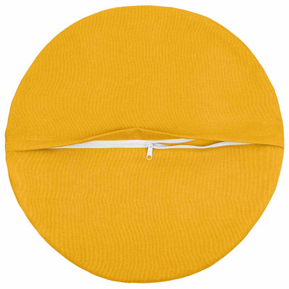 vidaXL Cushion with Pillow HEERLEN 6 pcs Light Yellow Fabric