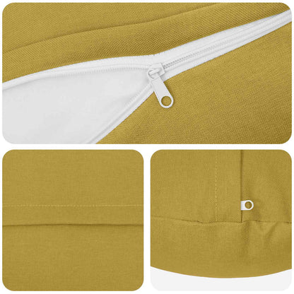 vidaXL Cushion with Pillow HEERLEN 6 pcs Light Green Fabric