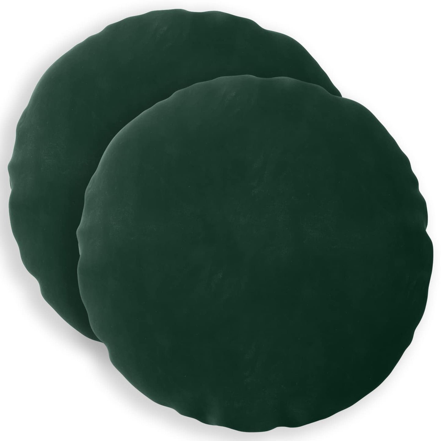 vidaXL Cushion with Pillow HEERLEN 2 pcs Dark Green Velvet